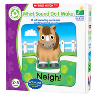 University Games The Learning Journey My First: What Sound do I Make - Animal Sound Matching Puzzle - Early Learning Sound Recognition Game - Interactive First Puzzle For Toddlers-Encourage thinking & problem-solving