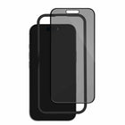 Blu Element - Protecteur d'écran en verre trempé avec confidentialité avec kit d'installation pour iPhone 16/15-Confidentialité latérale : angle de vision restreint, protégeant les informations sensibles des regards indiscrets