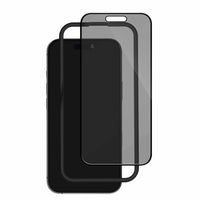 Blu Element - Protecteur d'écran en verre trempé avec confidentialité avec kit d'installation pour iPhone 16/15-Confidentialité latérale : angle de vision restreint, protégeant les informations sensibles des regards indiscrets