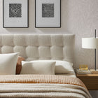 Modway Lily Upholstered King Size Headboard - Dove Grey-Dense Foam Padding