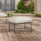 Modway Raya Outdoor Patio Boucle Ottoman - Ivory-Poly Sling Straps