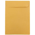 JAM Paper Enveloppes à ouverture au sommet et rabat droit gommé, 5 1/2 x 7 1/2 po, brun kraft, 1000 par paquet-Brun kraft