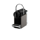 Nespresso Pixie Espresso Machine by Breville - Titan-The Pixie coffee pod machine offers a full range of espresso coffee, in a convenient way and with a strong sense of design