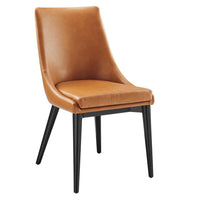 Modway Viscount Vegan Leather Dining Chair - Tan-Modern Dining Side Chair
