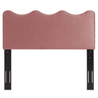 Modway Athena Performance Velvet Twin Headboard - Dusty Rose-Multiple Mounting Positions