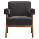 Modway Lyra Fabric Armchair - Dark Grey Fabric - Set of 2-Assembly Required
