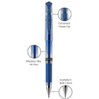 uni-ball Signo Gel Impact Pen – 1.0mm – Metallic Blue-Gel pens deliver artistic interest and easy embellishments with thick, silky ink flow