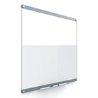 Quartet - Tableau en verre personnalisable Infinity, 36 po x 24 po, transparent-Créez des affiches uniques, des graphiques et plus encore avec un tableau Quartet à personnaliser. La surface en verre trempé est facile à nettoyer entre les utilisations et résiste aux taches et aux ombrages avec une effaçabilité supérieure. Le verre trempé durable est conçu pour des performances à long terme.