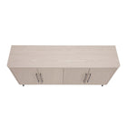 Manhattan Comfort Jodie 64.6" Mid-Century Modern Sideboard - Whitewashed Oak-Home Assembly Required. All Hardware Included