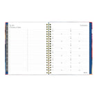 Blueline - 2026 Agenda hebdomadaire/mensuel Midnight Floral avec Reliure spirale double - 11 po x 8-1/2 po - Trilingue-Trilingue