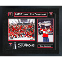 Brad Marchand Florida Panthers 2025 Stanley Cup Champions - Framed Print - 22" x 18"-Premium virtual frames