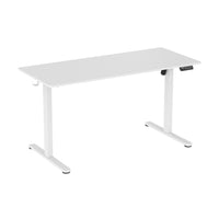 Uplite - Bureau Assis-debout Electrique – Ajustable en Hauteur, Ergonomique et Motorisé - Blanc-La commande facile de haut en bas permet un réglage de la hauteur de 720 à 1 180 mm/28,3 à 46,5", permettant un passage sans effort de la position de travail assise à la position debout