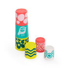 Miniland Feel to Learn: Stacking Cups - Set of 6-Set of six stackable cubes made of eco-friendly materials