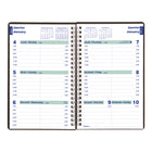 Blueline - 2027 Agenda hebdomadaire DuraFlex avec reliure à double spirale et couverture en poly en deux pièces – 8 po x 5 po – noir – bilingue-Reliure spirale double avec couverture rigide Duraflex extra robuste