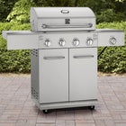 Kenmore - Barbecue au gaz à 4 brûleurs avec brûleur latéral de saisie - Tout en acier inoxydable-Grille de cuisson en acier inoxydable 202.