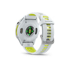 Garmin - Forerunner 970, boîtier en titane avec bracelet Whitestone/Translucent Amp Yellow-BATTERIE POUR DES JOURS - Jusqu'à 15 jours d'autonomie en mode montre connectée et jusqu'à 26 heures en mode GPS pour une image plus complète de votre entraînement et de votre récupération.