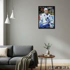 Doug Gilmour Toronto Maple Leafs Bloody Warrior - Framed Canvas - 22" x 31"-Ready to hang - arrives fully assembled