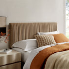 Modway Eloise Stain-Resistant Performance Velvet Queen Headboard - Taupe-Stain-Resistant Performance Velvet