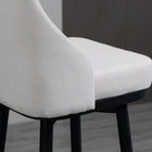 HOMCOM - Tabourets de bar hauteur comptoir pivotants avec pieds en acier - blanc crème - paquet de 2-Couleur : Crème