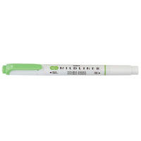 Zebra Mildliner Double Ended Pen-Style Highlighter - Mild Green-Double ended: Bullet & Chisel Tip