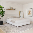 Nexera Platform Bed Frame - Queen Size - White-6