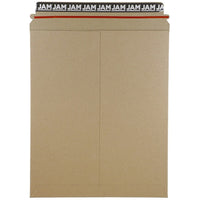 JAM Paper Photo Mailer Stiff Envelopes with Self Adhesive Closure, 11 x 13.5, Brown Kraft Recycled, 12 Pack-Stiff Mailer