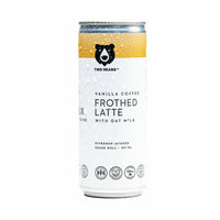 Two Bears Frothed Latte - 207 mL - Vanilla with Oat Milk - 6 Pack-Nitrogen infused