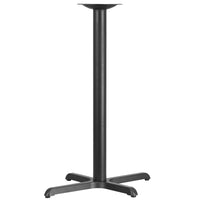 Flash Furniture Base en X de table de restaurant de 23,5 po x 29,5 po Pied central de 3 po de diamètre à hauteur du bar-Base de table de restaurant