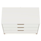 Manhattan Comfort Rockefeller 35.24" Mid-Century Modern Dresser - White-10