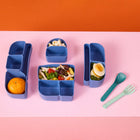 b.box - Boîte à lunch Bento Buddy en silicone - Océan-Conception monobloc avec coins arrondis pour un nettoyage facile