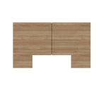 Nexera James Headboard - Queen Size - Brown Oak-Modern Aesthetic: Elevate your bedroom decor with a modern headboard featuring clean lines and a minimalist design