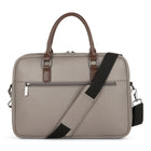 Bugatti Contrast Collection - 14.1" Business Briefcase - Grey (EXB2161BU-GREY)-Padded laptop section - fits mots 14"