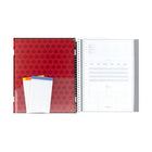 Hilroy Hockey Canada 2002 Logo Notebook - 10-1/2 H x 8-5/8" W - Black/White-Poly Pocket