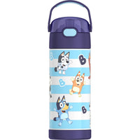 Thermos - Bouteille d'eau isotherme FUNtainer en acier inoxydable - 410 ml - Bleu-Technologie d'isolation sous vide Thermos pour une rétention maximale de la température.