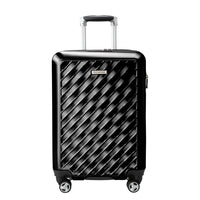 Ricardo Beverly Hills Melrose 21" Hardside Carry-on Luggage - Black-Durable polycarbonate alloy exterior: Helps protect belongings from bumps, scratches, and the wear and tear of travel while maintaining a sleek hardside look