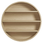 Modway Romy 47" Round Wall Book Shelf - Natural-Wall Mounted Design