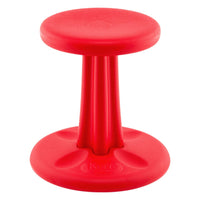 FDMT Kore Wobble Stool - 14" H - Red-The Kore Wobble Chair is infused with Smart Plastic, an anti-microbial agent that inhibits germs from growing on the stool's plastic surface.