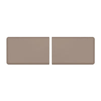 WeatherTech ComfortMat Connect Modular Anti-fatigue End Mats - Carbon Fiber - Tan - 2 Pack-Each End Piece is 3 feet long (0.91 m). Snap two together and you have a 6-foot (1.82 m) ComfortMat Connect!