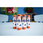 Elmer's BlooStick Buddies Glue Sticks - Disappearing Blue Glue Stick - Anti-Roll Cap - 6 g - 4 Pack-Washable, safe, nontoxic, acid-free and photo-safe