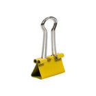 JAM Paper Colourful Binder Clips - Small - 3/4" - Yellow - 25 Pack-Size: Small .75 inch (19mm) | Easily spring back into shape when removed