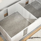 PawHut Whelping Box with Removable Doors for Large Dogs - 96" L x 47" W x 19" H-Colour: White