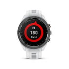 Garmin Approach S70 - Black Ceramic Bezel with White Silicone Band-Enhanced golf course maps allow you to see intricate details with the ability to pan and zoom for narrowing in on your target distance