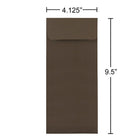 JAM Paper #10 Policy Envelopes, 4 1/8 x 9.5, Chocolate Brown Recycled, 1000 Pack (900940724B)-Material: Paper
