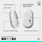 Logitech Pop Icon Bluetooth Keyboard & Mouse Combo - Off-White/Orange-Go for Longer: The wireless mouse has a 2-year battery life, while the keyboard has a 3-year battery life, both feature power-saving auto-sleep modes to give you hours of use, batteries included
