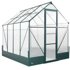 Outsunny 8' x 6' x 7' Polycarbonate Greenhouse with Raised Garden Bed and Temperature Controlled Window- Sturdy powder-coated aluminium alloy frame for durability
 