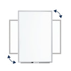 Quartet Classic Nano-Clean Magnetic Dry-Erase Board - 2' x 1.5' - Silver Aluminum Frame-Includes mounting hardware that lets you easily install board horizontally or vertically