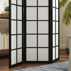 HOMCOM 3 Panel Freestanding Room Divider for Bedroom - Black-Overall Dimension: 47.2" W x 66.9" H x 0.7" D (120 x 170 x 1.7 cm) 

