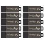Centon DataStick Pro 2 GB USB 2.0 Flash Drives - Grey - 10 Pack-Each USB 2.0 flash drive can fit up to 2GB