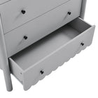 Modway Emmeline Scalloped 5-Drawer Chest - Light Grey-7