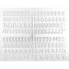 Cosco - Tableau lettres en vinyle/feutre avec 290 lettres, chiffres et symboles interchangeables - 10 po x 10 po - Noir-5